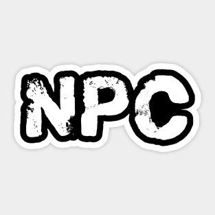 NPC Tabletop Role Playing Sticker